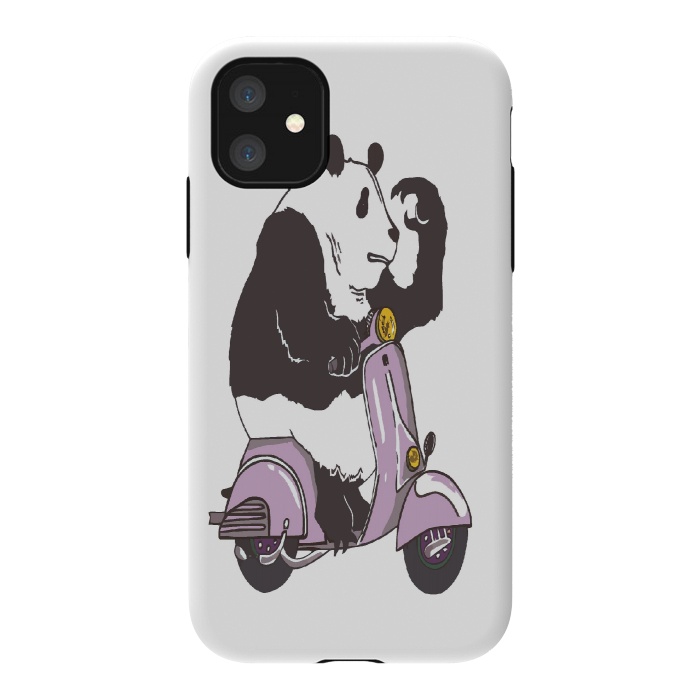 iPhone 11 StrongFit The Panda biker by Varo Lojo