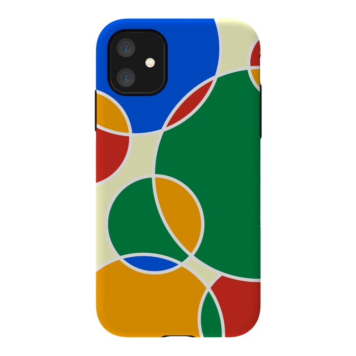 iPhone 11 StrongFit Colorful Ellipses by Dhruv Narelia