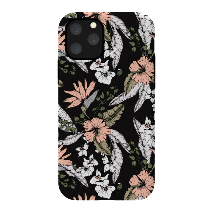 iPhone 11 Pro StrongFit Exotic flowering dark by Mmartabc