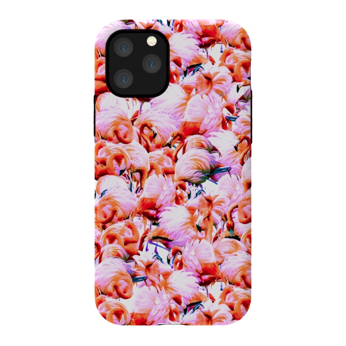 iPhone 11 Pro StrongFit Dream of pink flamingos by Mmartabc