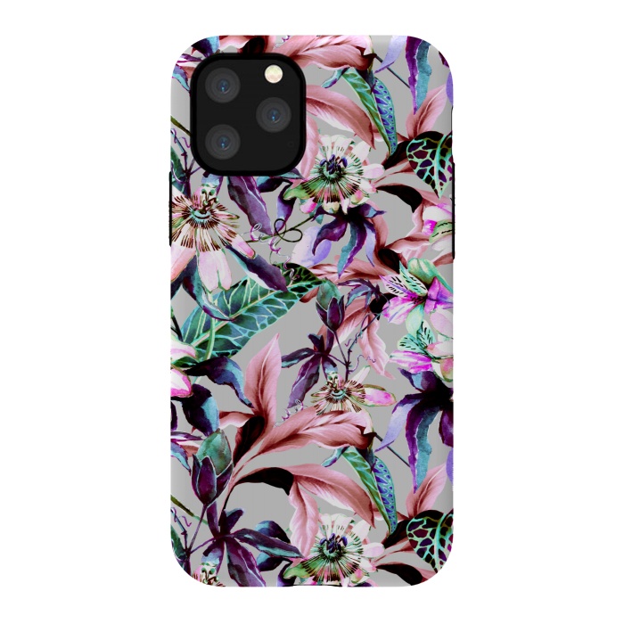 iPhone 11 Pro StrongFit Violet botanical paradise by Mmartabc
