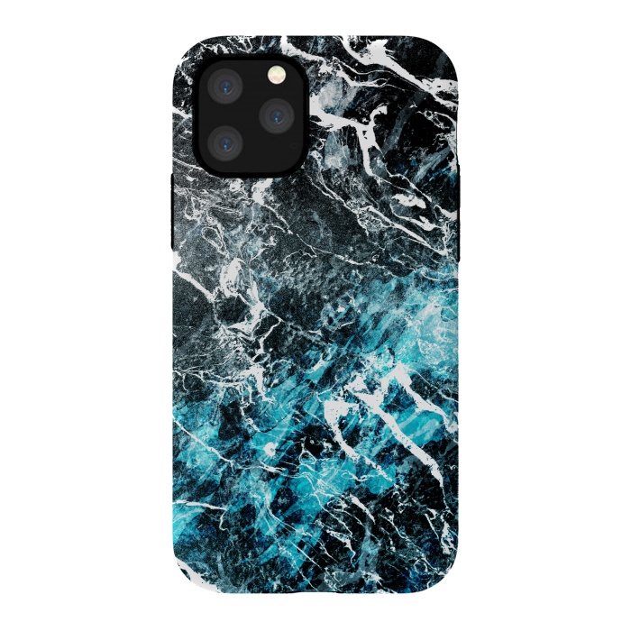 iPhone 11 Pro StrongFit Frozen Waves by Steve Wade (Swade)