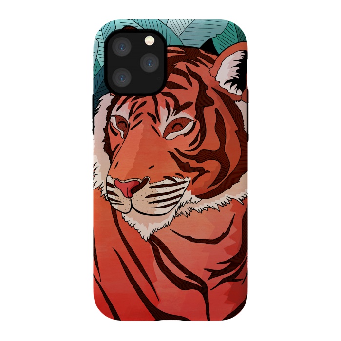 iPhone 11 Pro StrongFit Tiger in the jungle  by Steve Wade (Swade)