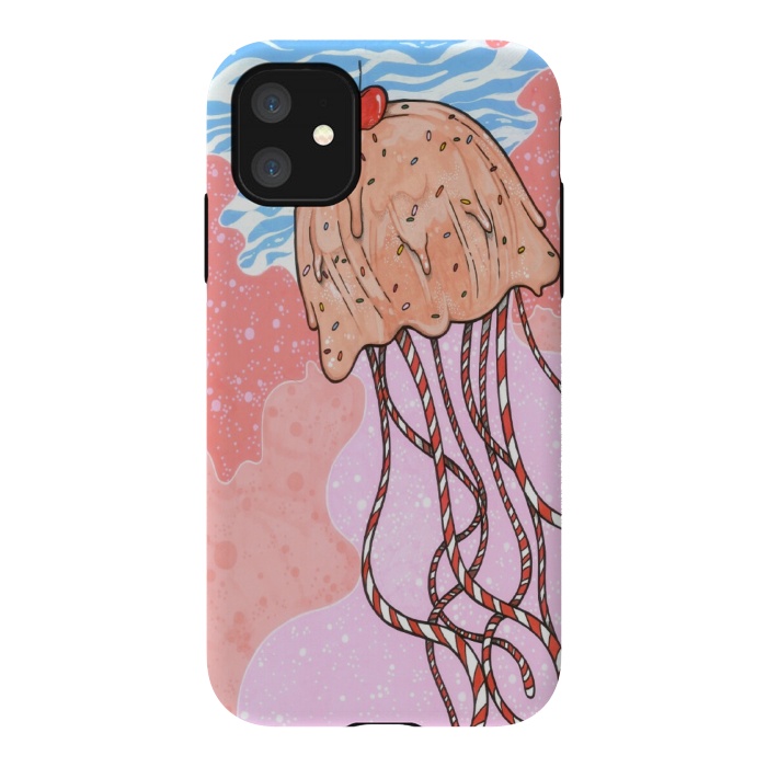 iPhone 11 StrongFit Jellyfish Candy by Varo Lojo