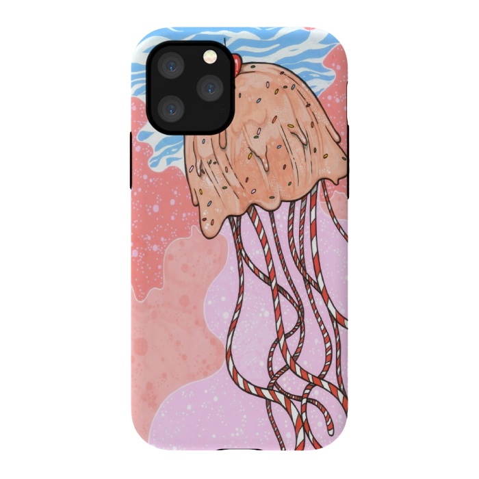 iPhone 11 Pro StrongFit Jellyfish Candy by Varo Lojo