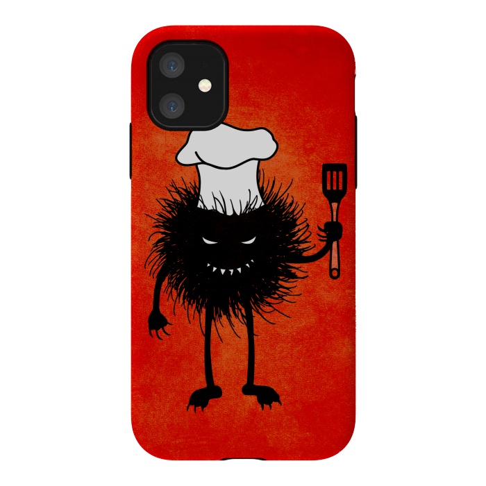 iPhone 11 StrongFit Evil Bug With Chef Hat Loves To Cook by Boriana Giormova