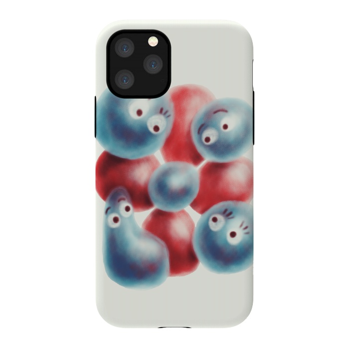 iPhone 11 Pro StrongFit Cute Shiny Pearl Characters And Flower by Boriana Giormova