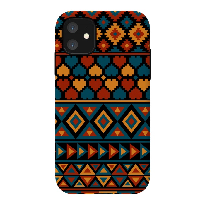 iPhone 11 StrongFit aztec traditional pattern by Dhruv Narelia
