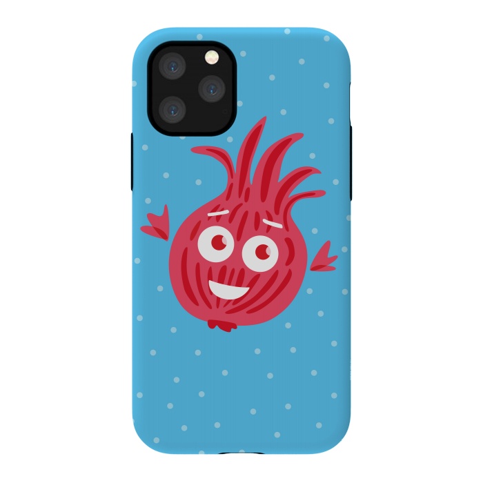 iPhone 11 Pro StrongFit Cute Red Onion Character by Boriana Giormova