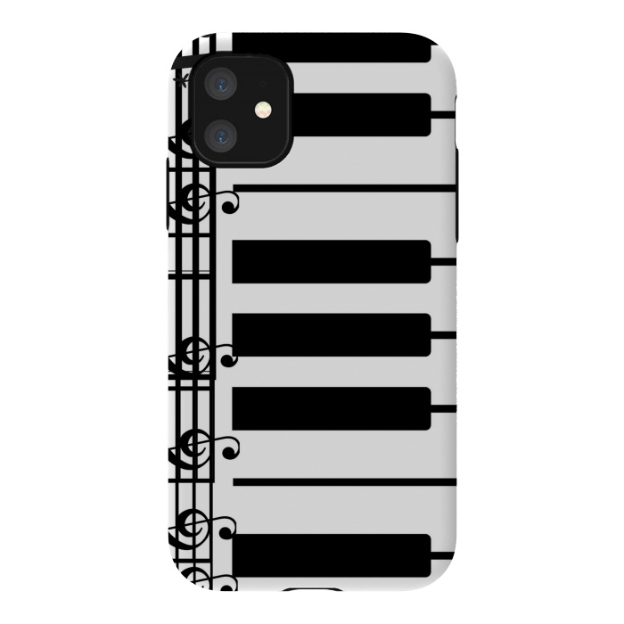 iPhone 11 StrongFit piano pattern by MALLIKA