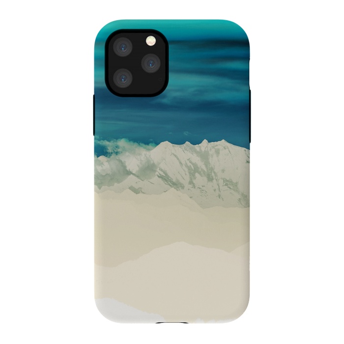 iPhone 11 Pro StrongFit Blue Mountain by Uma Prabhakar Gokhale