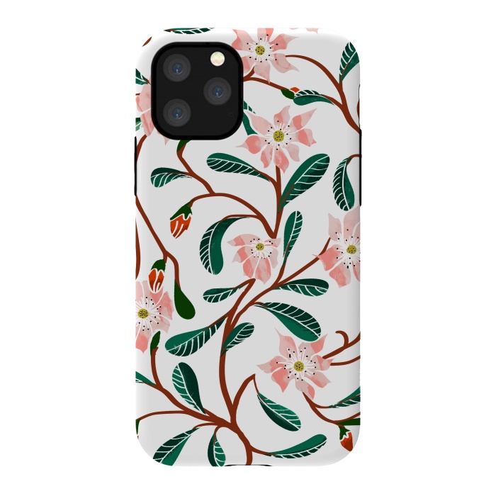 iPhone 11 Pro StrongFit Floral Deco by Uma Prabhakar Gokhale