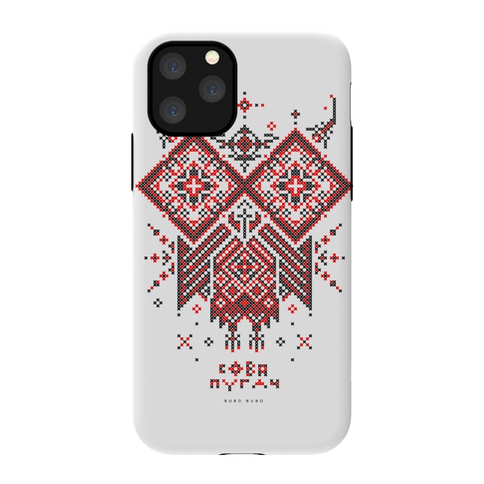 iPhone 11 Pro StrongFit Owl Bubo Bubo Ornament by Sitchko