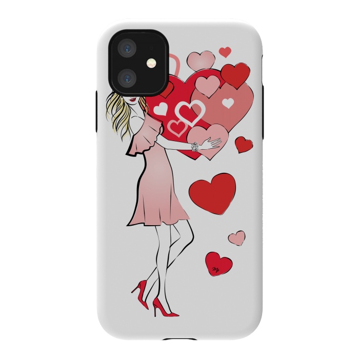 iPhone 11 StrongFit Queen of Hearts by Martina