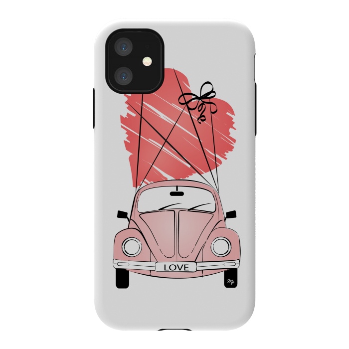 iPhone 11 StrongFit Love Car by Martina