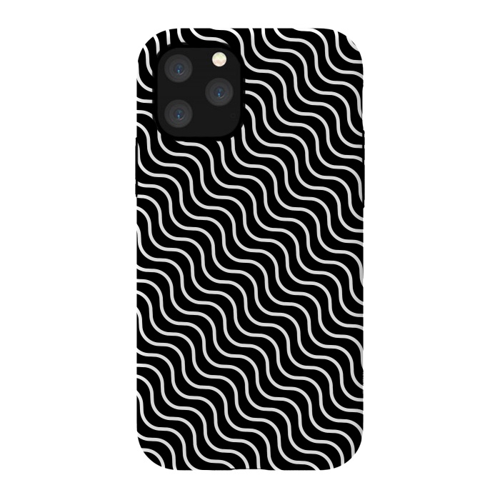 iPhone 11 Pro StrongFit Illusion Waves by Sitchko