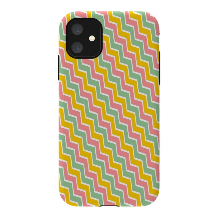 iPhone 11 StrongFit Colorful Chavron by Dhruv Narelia