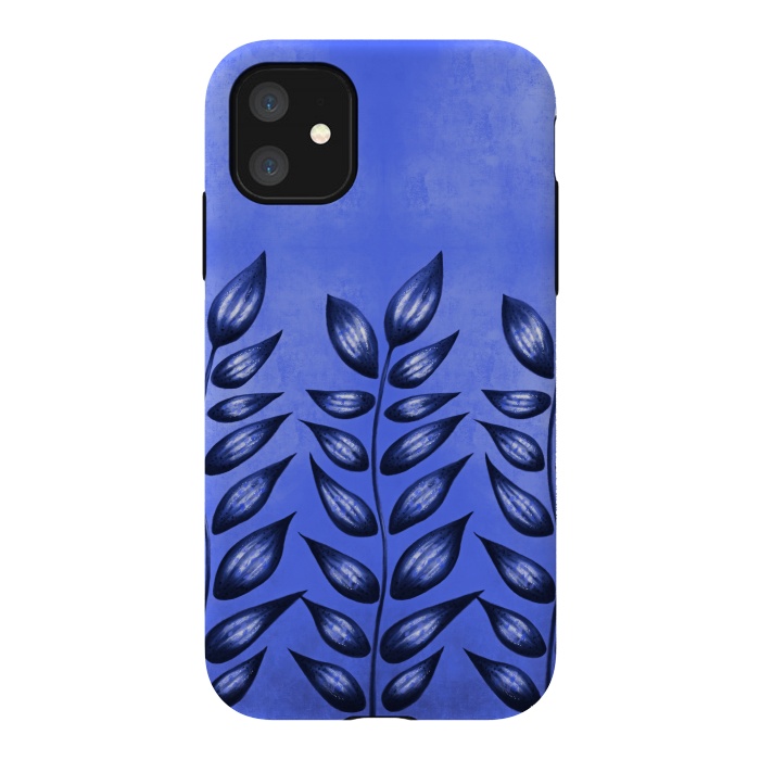 iPhone 11 StrongFit Beautiful Decorative Blue Plant With Pointy Leaves by Boriana Giormova