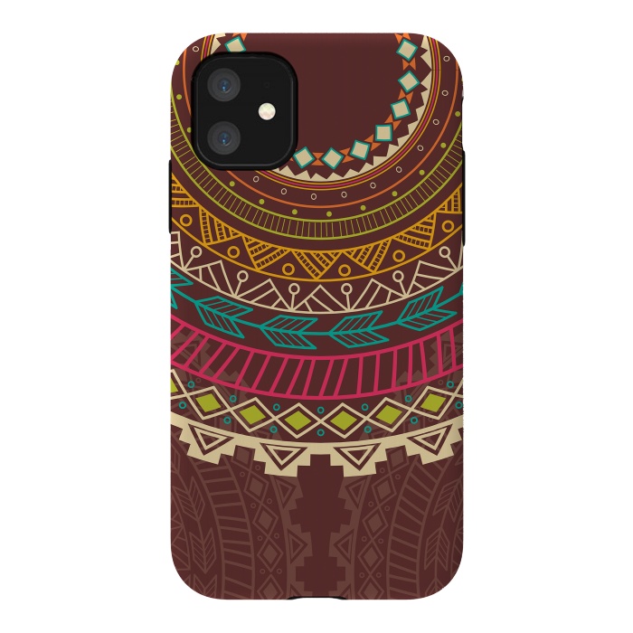 iPhone 11 StrongFit Aztec design by Jelena Obradovic