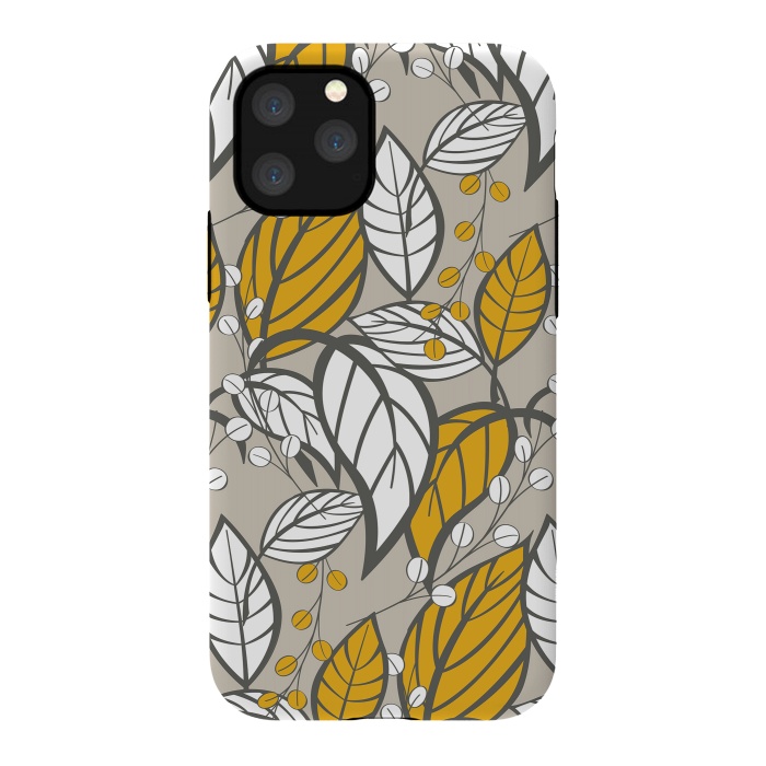 iPhone 11 Pro StrongFit Romantic Floral Beige by Jelena Obradovic