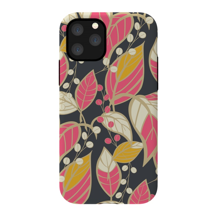 iPhone 11 Pro StrongFit Romantic Floral Dark by Jelena Obradovic