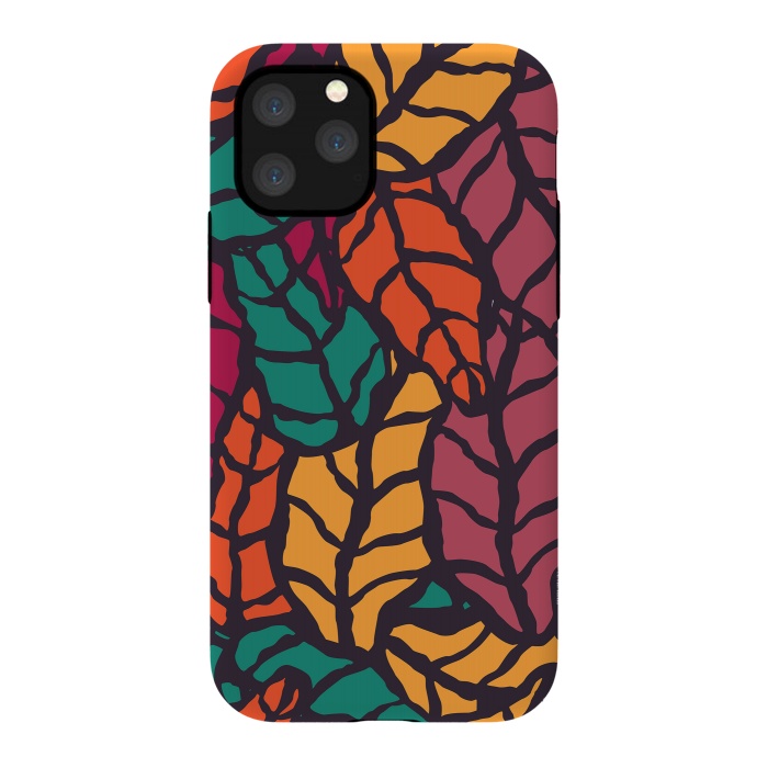 iPhone 11 Pro StrongFit Vibrant Leaves by Jelena Obradovic