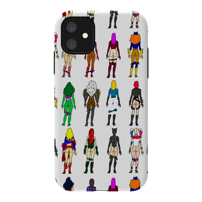 iPhone 11 StrongFit Superhero Butts - Girls by Notsniw