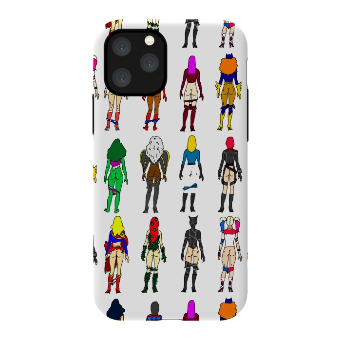 iPhone 11 Pro StrongFit Superhero Butts - Girls by Notsniw