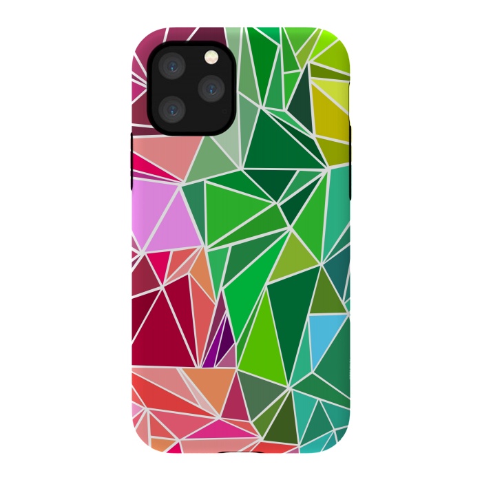 iPhone 11 Pro StrongFit Polygonal colorful pattern by Dhruv Narelia