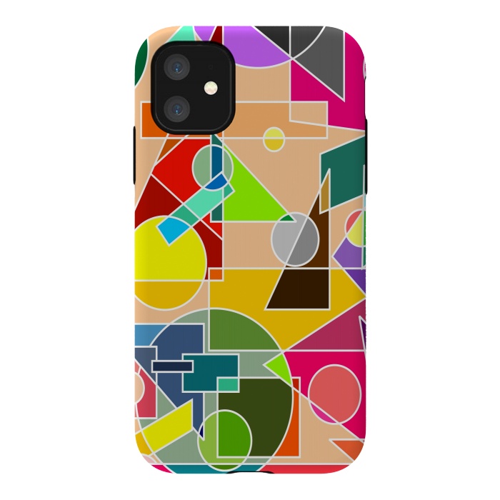 iPhone 11 StrongFit Geometrical shapes by Dhruv Narelia