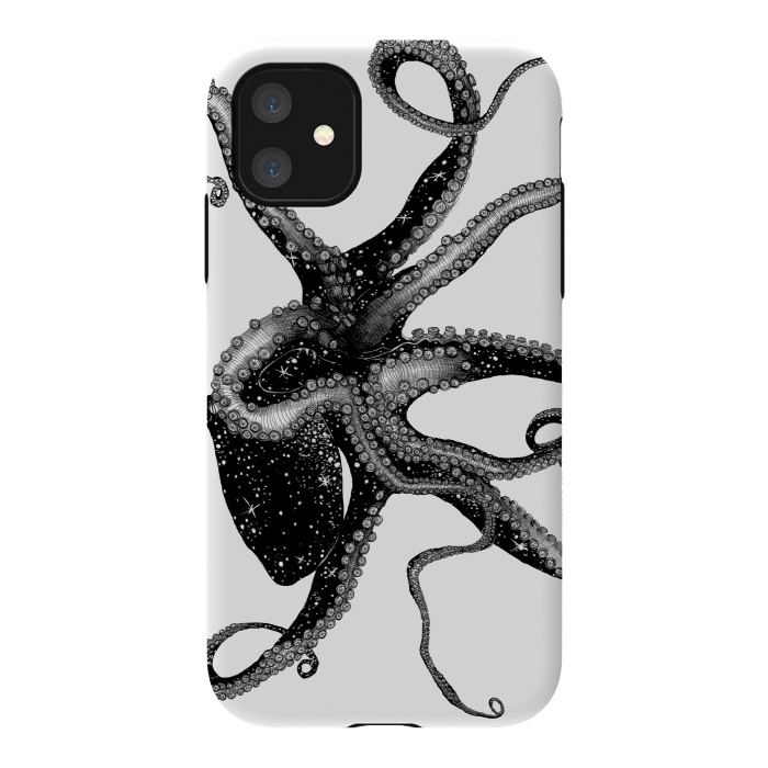 iPhone 11 StrongFit Cosmic Octopus by ECMazur 