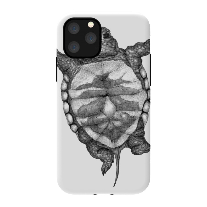 iPhone 11 Pro StrongFit Little Baby Turtle  by ECMazur 