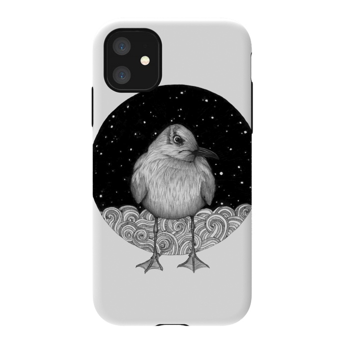 iPhone 11 StrongFit Seagull on a Starry Night by ECMazur 
