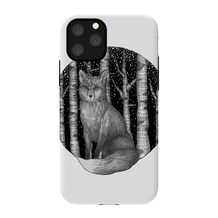 iPhone 11 Pro StrongFit Fox and Forest by ECMazur 