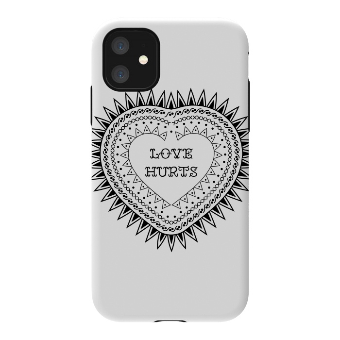 iPhone 11 StrongFit Love hurts by Laura Nagel