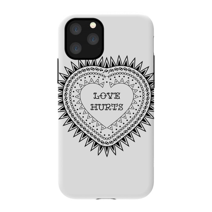 iPhone 11 Pro StrongFit Love hurts by Laura Nagel
