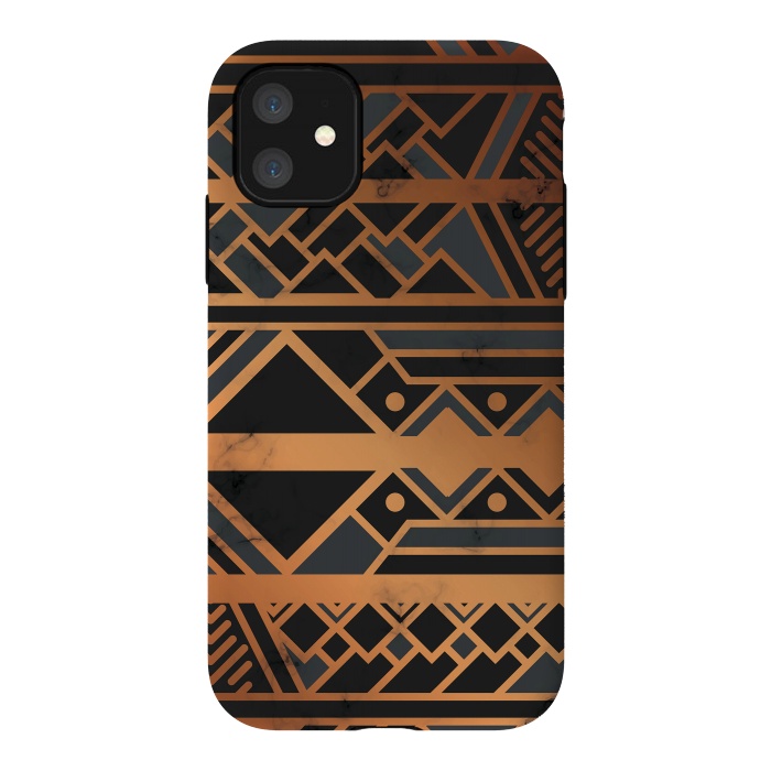 iPhone 11 StrongFit Black and Gold 028 by Jelena Obradovic