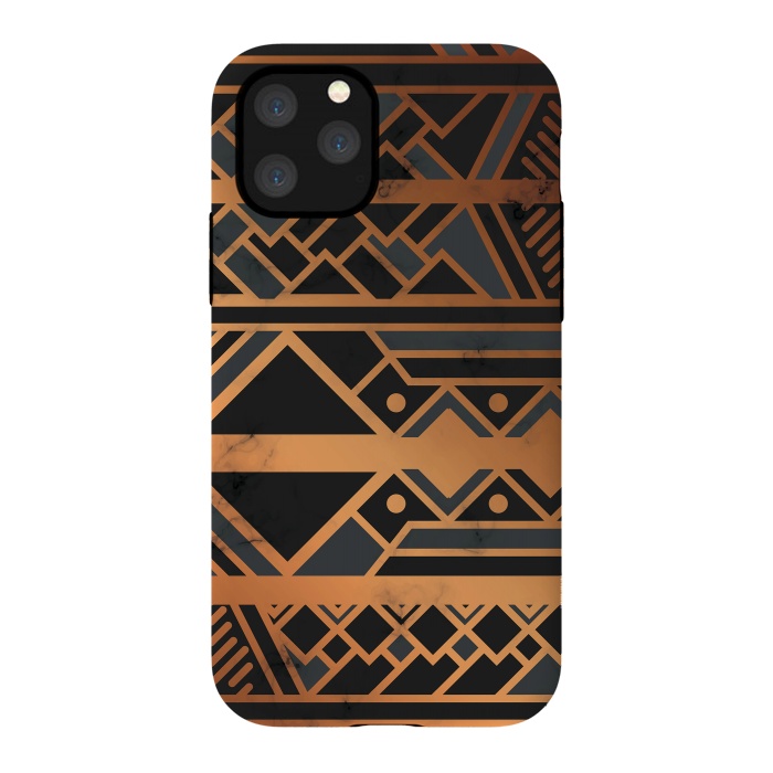 iPhone 11 Pro StrongFit Black and Gold 028 by Jelena Obradovic