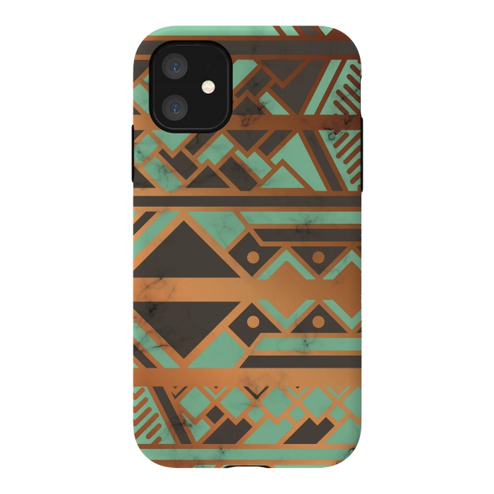iPhone 11 StrongFit Gold and Green 029 by Jelena Obradovic