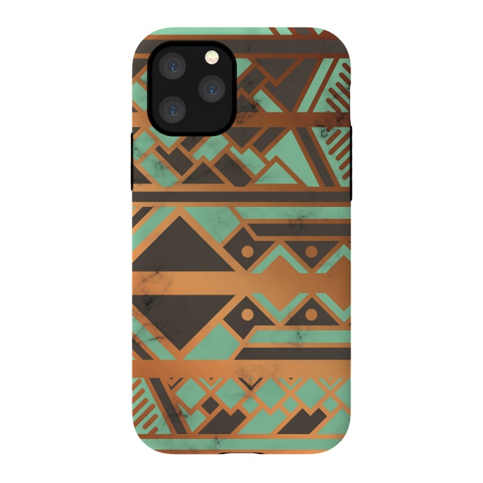 iPhone 11 Pro StrongFit Gold and Green 029 by Jelena Obradovic