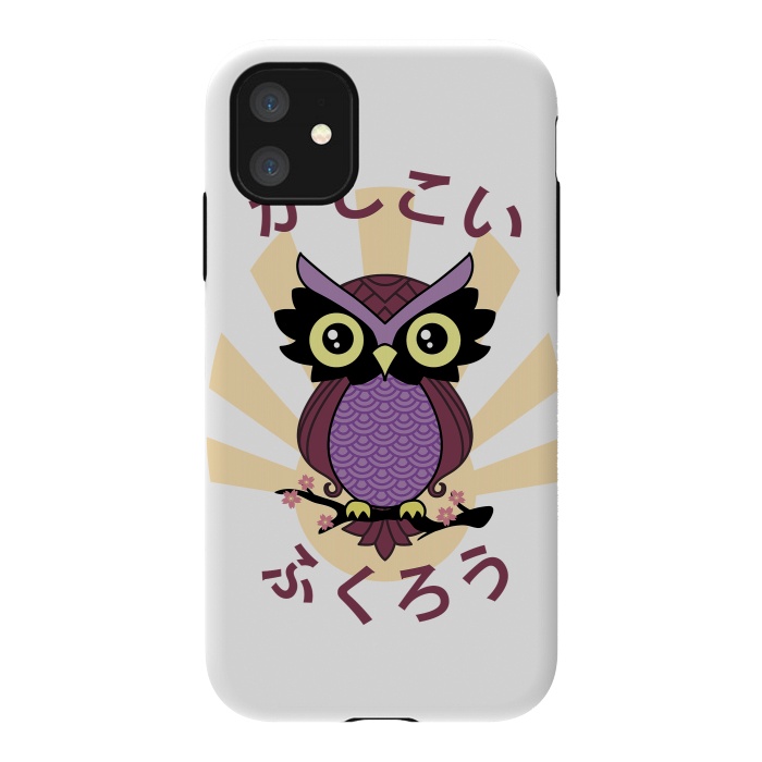 iPhone 11 StrongFit Wise owl by Laura Nagel