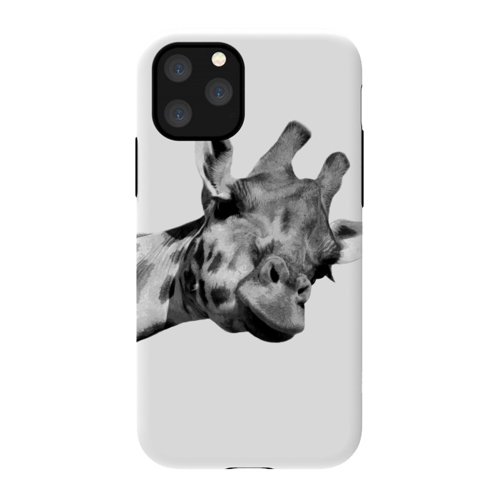 iPhone 11 Pro StrongFit Black and White Giraffe by Alemi