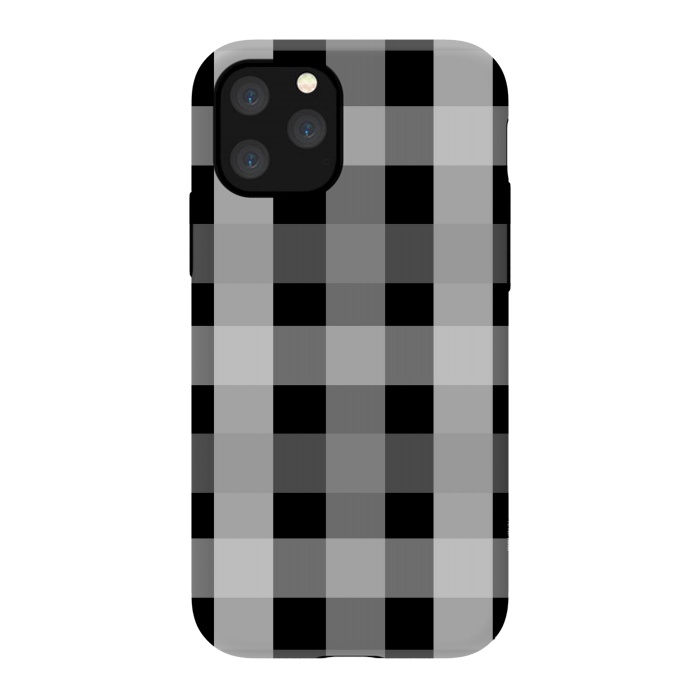 iPhone 11 Pro StrongFit black and white checks by MALLIKA