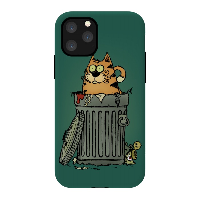 iPhone 11 Pro StrongFit Stray Cat by Mangulica