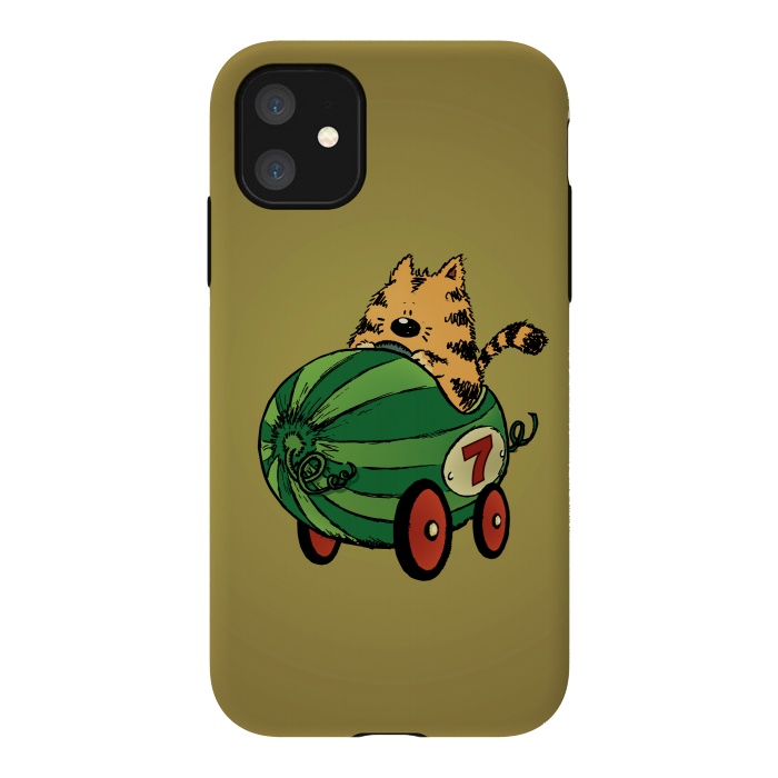 iPhone 11 StrongFit Albert and his Watermelon Ride by Mangulica
