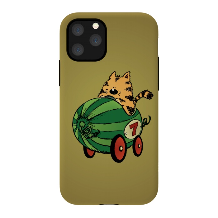 iPhone 11 Pro StrongFit Albert and his Watermelon Ride by Mangulica