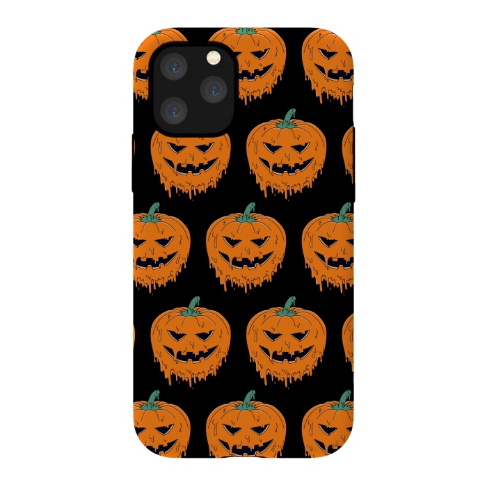 iPhone 11 Pro StrongFit Melted Pumpkin Pattern by Coffee Man