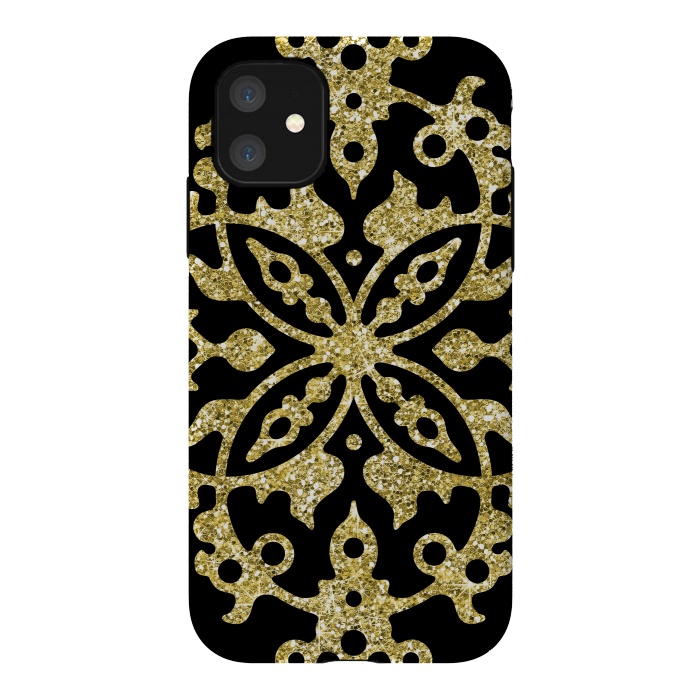 iPhone 11 StrongFit Black and Gold Fashion Case by Alemi