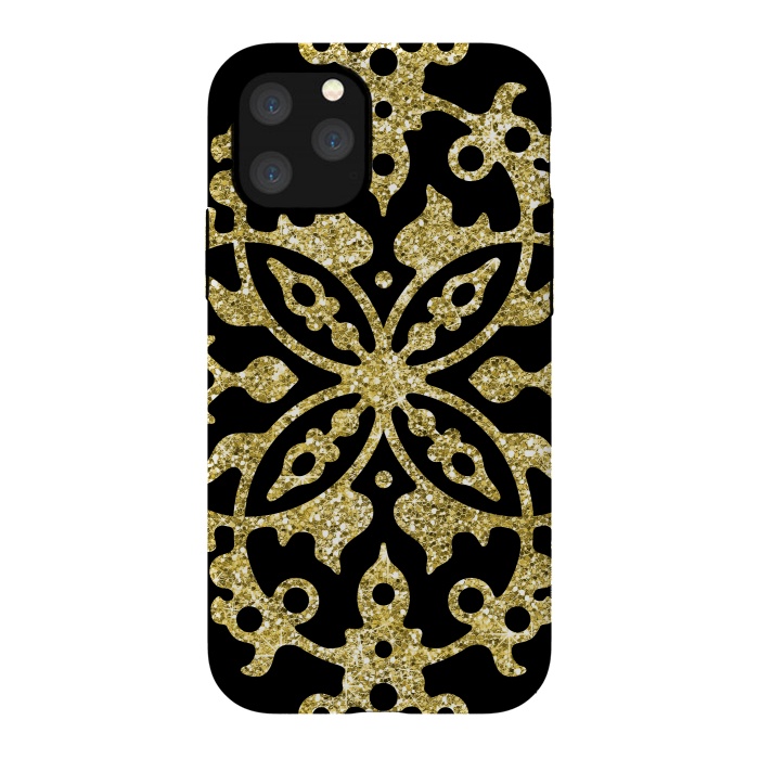 iPhone 11 Pro StrongFit Black and Gold Fashion Case by Alemi