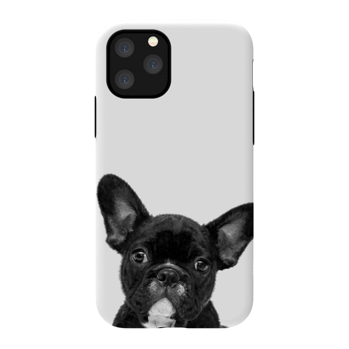iPhone 11 Pro StrongFit Black and White French Bulldog by Alemi
